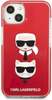 Telefoniümbris Karl Lagerfeld KLHCP13STPE2TR, Apple iPhone 13 mini, punane