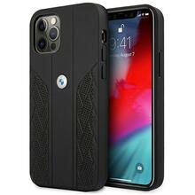 Telefoniümbris BMW Leather Curve Perforate BMHCP12LRSPPK, Apple iPhone 12 Pro Max, must