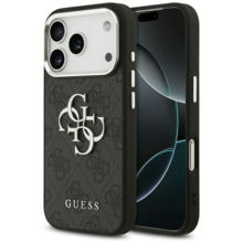 Telefoniümbris Guess 4G Big Classic Logo GUHCP17XP4G4SMCK, Apple iPhone 17 Pro Max, must/hõbe