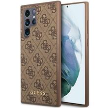 Telefoniümbris Guess GUHCS23LG4GFBR 4G Metal Gold Logo, Samsung Galaxy S23 Ultra, pruun