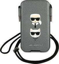 Telefoniümbris Karl Lagerfeld KLHCP12LOPHKCG Saffiano Ikonik Karl&Choupette Head, 6,7 tolli, hall
