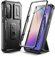 Telefoniümbris Tech-Protect Kevlar Cam+, Samsung Galaxy A55 5G, must