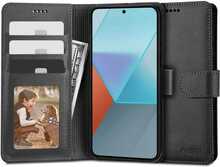 Tech-Protect Wallet ümbris, Xiaomi Redmi Note 13 4G/LTE, must