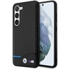 BMW Leather Carbon ümbris BMHCS23M22NBCK, Samsung Galaxy S23 Plus, must