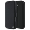 Telefoniümbris Mercedes MEBKP16S23RBGVK Leather Wood Imitation, Apple iPhone 16, must