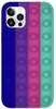 Telefoniümbris Mocco Bubble Antistress Case, Apple iPhone 11 Pro Max, sinine/roosa/violetne