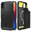 Telefoniümbris Spigen Rugged Armor MagSafe, Apple iPhone 16, must