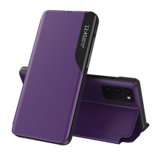 Eco Leather View Case ümbris, Samsung Galaxy A72 4G, lilla