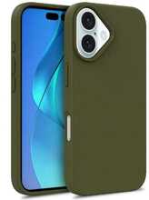 Telefoniümbris Hurtel Multiple Color Wheat Case MagSafe, Apple iPhone 16, tume roheline