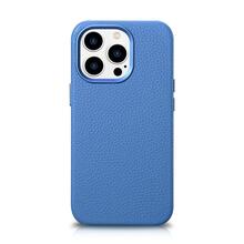 Telefoniümbris iCarer Litchi Premium Leather WMI14220712-LB, Apple iPhone 14 Pro Max, helesinine