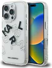 Karl Lagerfeld IML Sketched Graphic ümbris, Apple iPhone 16 Pro, läbipaistev