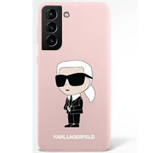 Karl Lagerfeld KLHCS23MSNIKBCP Ikonik silikoonümbris, Samsung Galaxy S23 Plus, roosa
