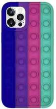 Telefoniümbris Mocco Bubble Antistress Case, Apple iPhone 11 Pro Max, sinine/roosa/violetne