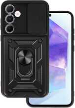 Telefoniümbris Slide Camera Armor, Samsung Galaxy A55 5G, must, Armor