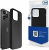 Telefoniümbris 3MK Silicone Case, Apple iPhone 15 Pro, must