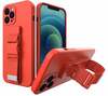 Telefoniümbris Hurtel Rope Case, Apple iPhone 13, punane