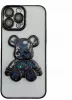 Telefoniümbris iLike Silicone Case Print Desire Bear, Apple iPhone 15 Pro Max, must
