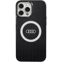 Audi IML Big Logo MagSafe ümbris AU-IMLMIP13PM-Q5/D2-BK, Apple iPhone 13 Pro Max, must