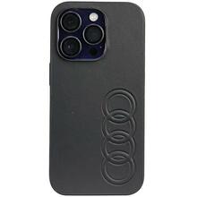 Audi Synthetic Leather ümbris AU-TPUPCIP14P-TT/D1-BK, Apple iPhone 14 Pro, must