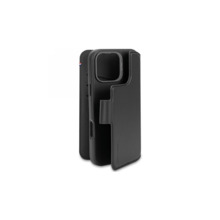 Telefoniümbris Decoded Leather Detachable Wallet, Apple iPhone 16 Pro Max, must