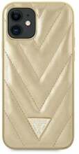 Telefoniümbris Guess GUHCP12SPUVQTMLBE V-Quilted, Apple iPhone 12 mini, kuldne