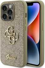 Telefoniümbris Guess GUHCP15LHG4SGD Glitter Script Big 4G, Apple iPhone 15 Pro, kuldne