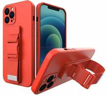 Telefoniümbris Hurtel Rope Case, Apple iPhone 13, punane