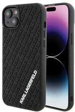 Telefoniümbris Karl Lagerfeld KLHCP15M3DMKRLK 3D Rubber Multi Logo, Apple iPhone 15 Plus, must
