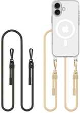 Telefoniümbris Tech-Protect Flexair Chain MagSafe, Apple iPhone 16, must & taupe