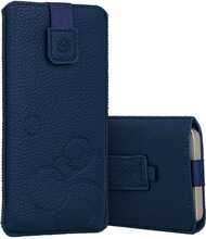 WONDER Deko Pouch ümbris, Apple iPhone 13 Mini/12 Mini/SE 2020/2022/7/8, sinine (suurus L)