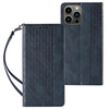 Telefoniümbris Magnet Strap HURTEL, Apple iPhone 14 Pro Max, Flip Wallet Mini Lanyard Stand, sinine