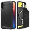 Telefoniümbris Spigen Rugged Armor MagSafe, Apple iPhone 16 Plus, must