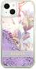Telefoniümbris Guess GUHCP13SLFLSU Flower Liquid Glitter, Apple iPhone 13 mini, roosa/lilla