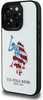 Telefoniümbris US Polo Assn USHCP15XPUSH Leather Big DH American Flag, Apple iPhone 15 Pro Max 6,7, valge