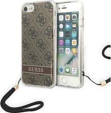 Telefoniümbris Guess 4G Print Strap GUOHCI8H4STW, Apple iPhone SE 2022/SE 2020/7/8, pruun