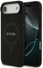 Guess Saffiano Classic Logo MagSafe ümbris, Apple iPhone Air, must