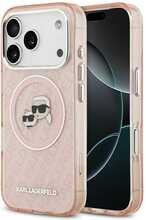 Karl Lagerfeld IML Glitter MagSafe ümbris, Apple iPhone 17 Pro, roosa