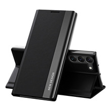 Sleep Case Pro ümbriskott, Samsung Galaxy S23+, must, avanev, alusega