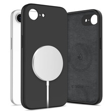 Telefoniümbris Tech-Protect Liquid Silicone MagSafe, Apple iPhone 16e, must