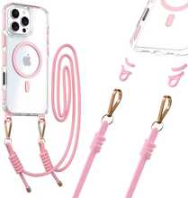 Telefoniümbris Tel Protect rihmaga, Apple iPhone 16 Pro, roosa