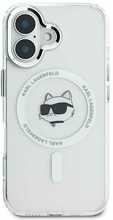 Telefoniümbris Karl Lagerfeld IML Metal Choupette Head MagSafe, Apple iPhone 16, valge