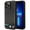 Telefoniümbris BMW BMHCP14L22NBCK Leather Carbon, Apple iPhone 14 Pro, must