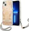 Telefoniümbris Guess GUHCP13SHFLSD Flower Strap, Apple iPhone 13 mini, kuldne