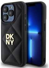 Telefoniümbris DKNY DKHCP15XPQDSLK Quilted Stack Logo, Apple iPhone 15 Pro Max, must