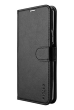 Telefoniümbris Fixed Opus Book Case, Xiaomi 14, nahast, must