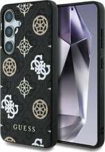 Telefoniümbris Guess 4G Printed Colored Peony Pattern MagSafe, Samsung Galaxy S25, must