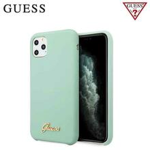 Telefoniümbris Guess GUHCN65LSLMGG Vintage Gold Logo silikoon, Apple iPhone 11 Pro Max, roheline