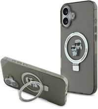 Telefoniümbris Karl Lagerfeld Ringstand Karl and Choupette MagSafe, Apple iPhone 16, must