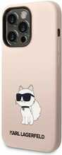 Karl Lagerfeld Silicone Choupette KLHCP14XSNCHBCP ümbris, Apple iPhone 14 Pro Max, roosa