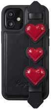 Kingxbar Sweet Series ümbris, Apple iPhone 12 Pro/iPhone 12, must, kaunistatud Swarovski kristallidega